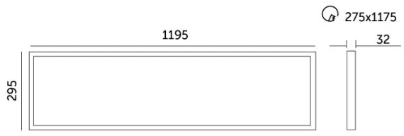 LED Stm. podhľadový panel CAPRI LED/25/36/40W/230V 3000/4000/5700K IP44 30x120cm
