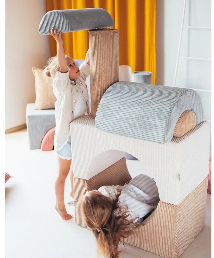 Menčestrové penové ihrisko v mentolovej farbe 75x49x37 cm Rainbow Montessori – Wigiwama