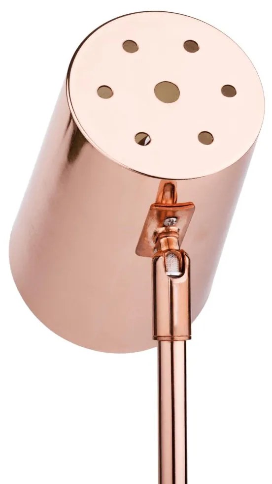 Tempo Kondela Stolná lampa, kov/rose gold, FABEL