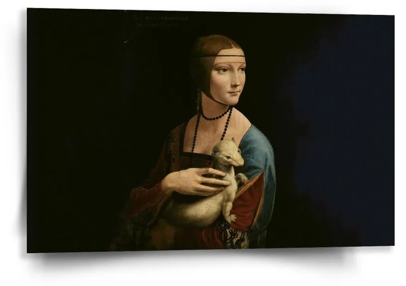 Sablio Obraz Dáma s hranostajom - Leonardo da Vinci - 60x40 cm