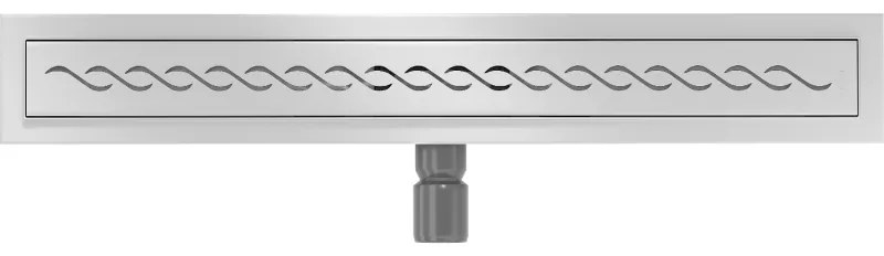 Mexen Flat nerezový sprchový žľab 50 cm vzor M18, 1023050-15