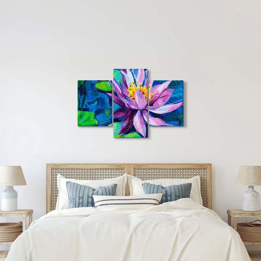 Obraz lekna na vode (90x60 cm)