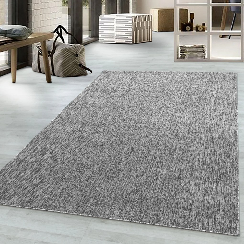 Ayyildiz, Kusový koberec Nizza 1800 lightgrey, 60x100, šedá, chodba / predsieň