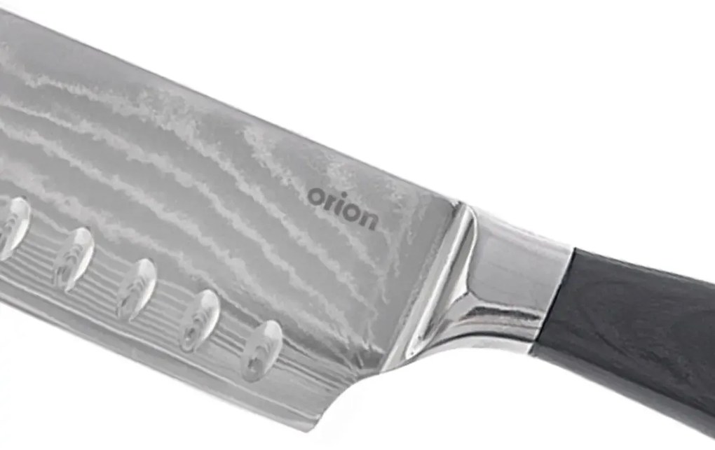 Orion Kuchynský nôž santoku, damašková oceľ​, 18,5 cm