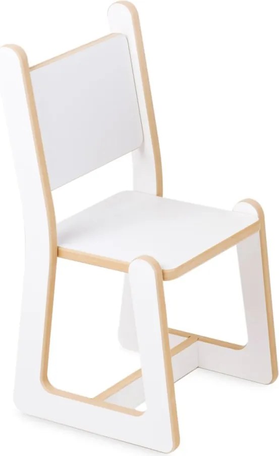 Montessori súprava do detskej izby – stôl a stolička, biela