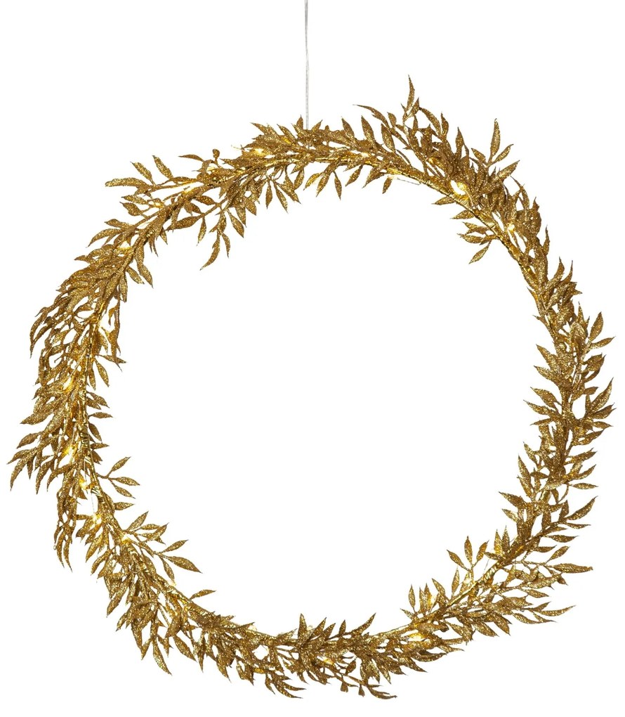 STAR TRADING Svietiaci vianočný veniec Elegant 44 cm