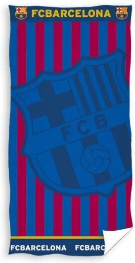 CARBOTEX Luxusná froté bavlnená osuška 86/160cm FC BARCELONA Globo, FCB171123