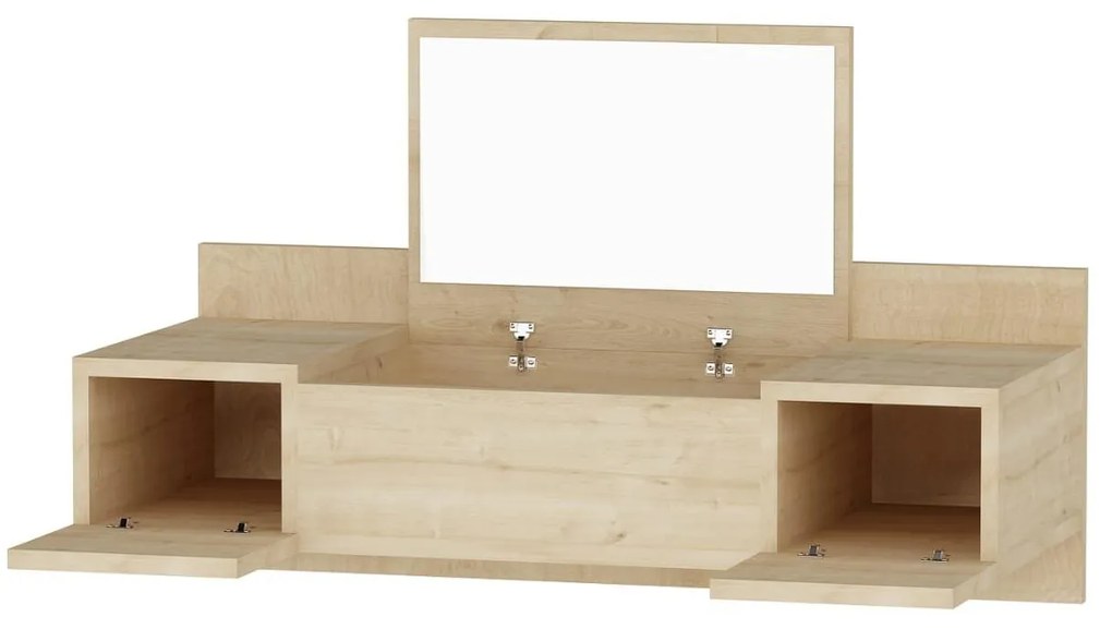 Toaletný stolík Zain (dub zafírový). Akcia -19%. Vlastná spoľahlivá doprava až k Vám domov. 1088851