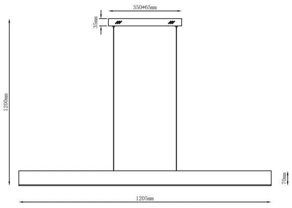 LED závesný luster BERNADETTA LED/20W/230V 4000K biely