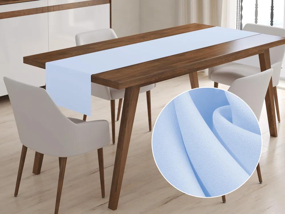 Biante Dekoračný behúň na stôl Rongo RG-067 Bledo modrý 45x120 cm