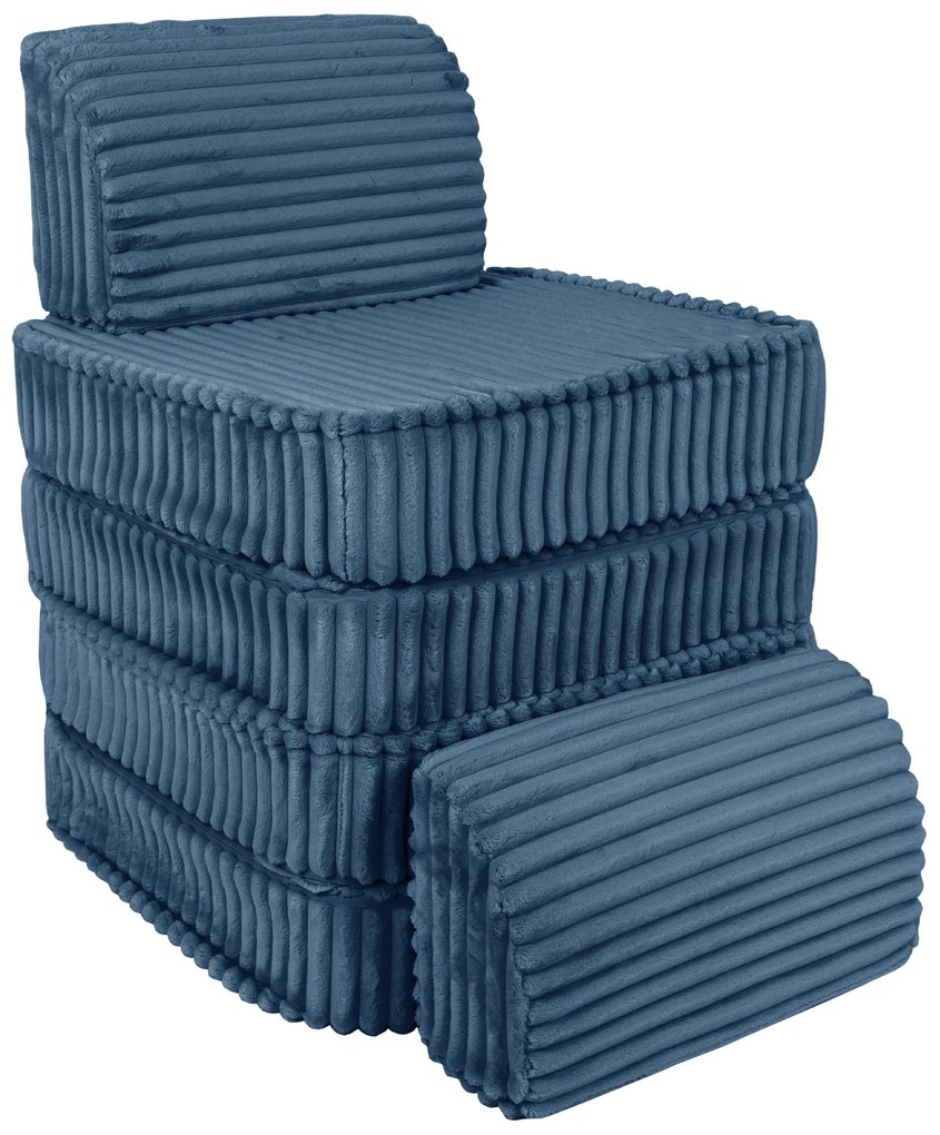 MeowBaby® Churros detská pohovka Basic, Midnight Blue