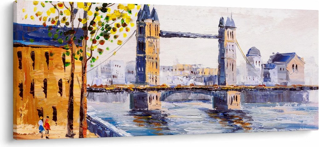 Obraz - Maľba mesta (120x50 cm)