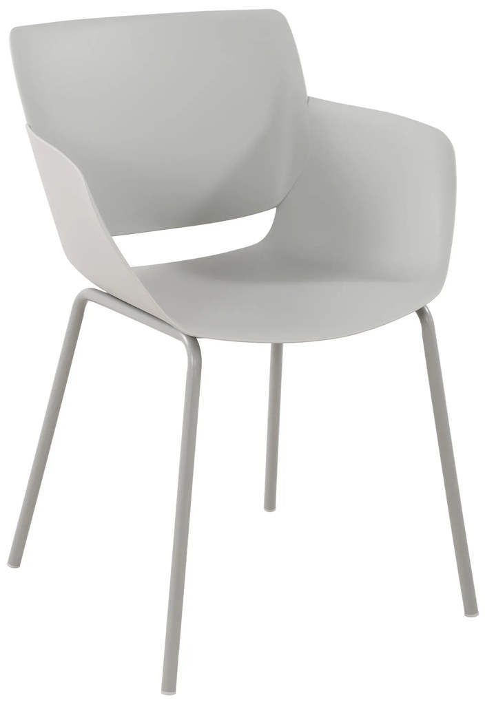 Stolička Alpena - svetlo šedá
