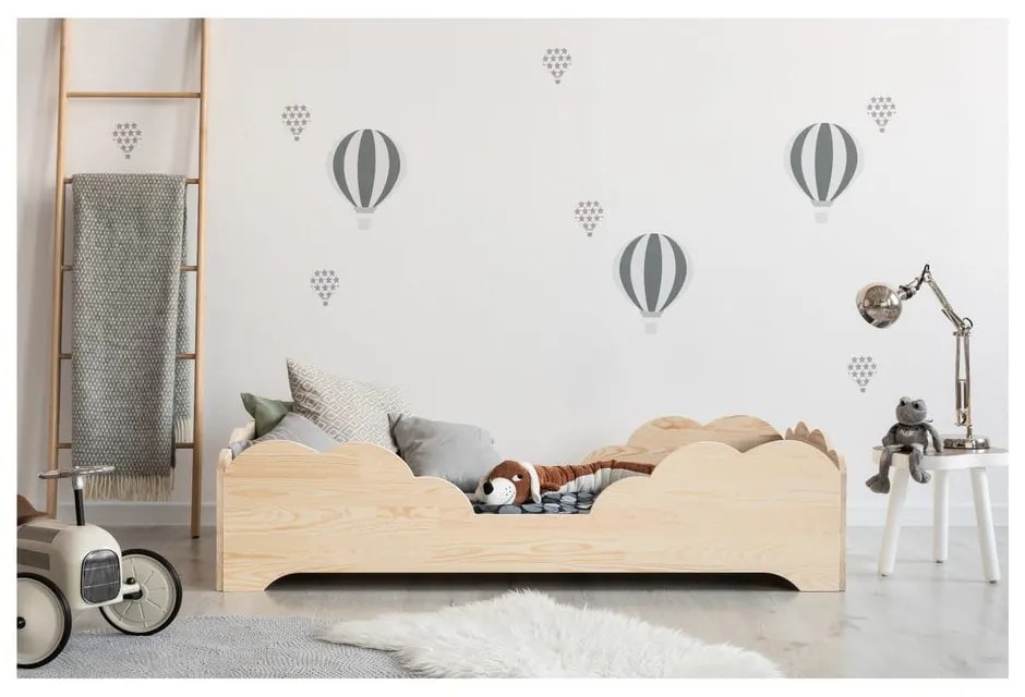 Detská posteľ z borovicového dreva Adeko BOX 10, 90 × 180 cm