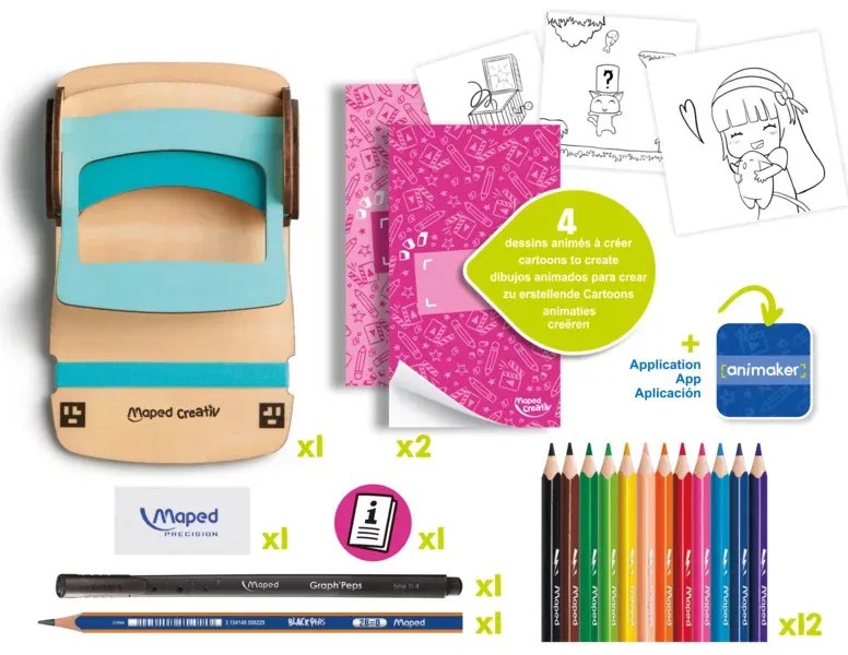 Súprava Maped Creativ Animaker Flip - Poetic - tvorba animácií