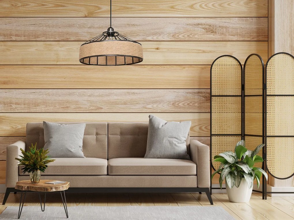 Toolight Toolight, stropné svietidlo 1xE27 APP1317-1CP, čierna-hnedá, OSW-02407