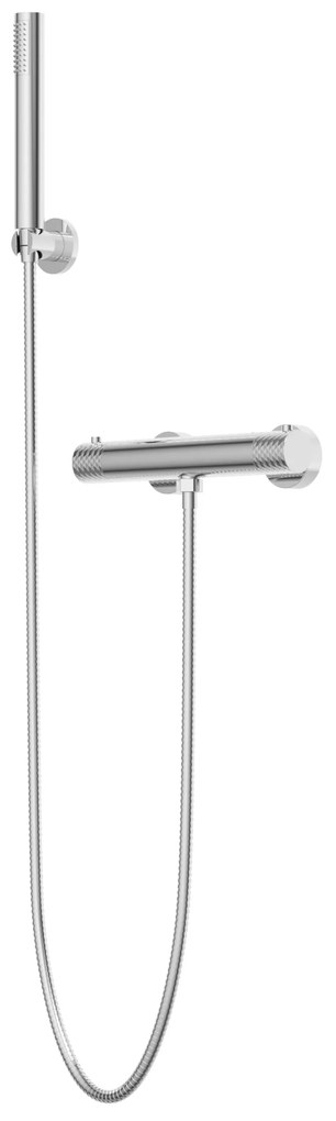 Gamma Gamma, nástenná sprchová termostatická batéria s ručnou sprchovou súpravou, chrómová, GMA-BRYPNT-CH
