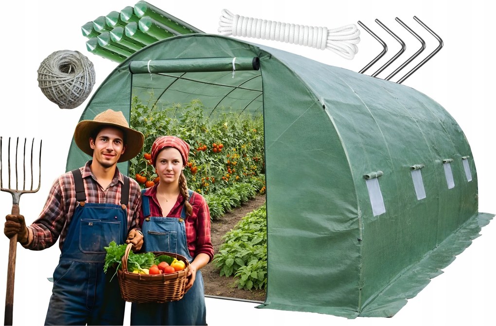 TRENDIE Fóliovník 3x6m zelený PREMIUM