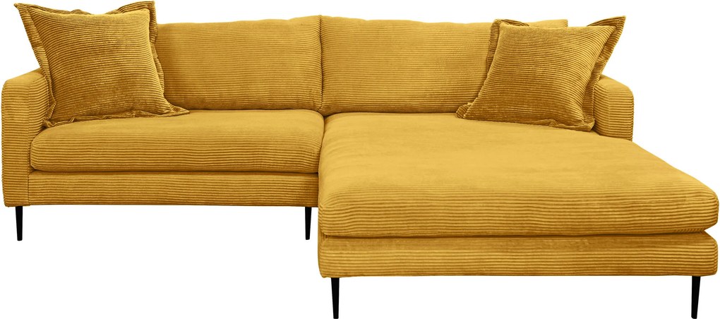 XXXLutz ROHOVÁ SEDAČKA, textil, horčicovožltá P & B - Sedačky - 002330003412