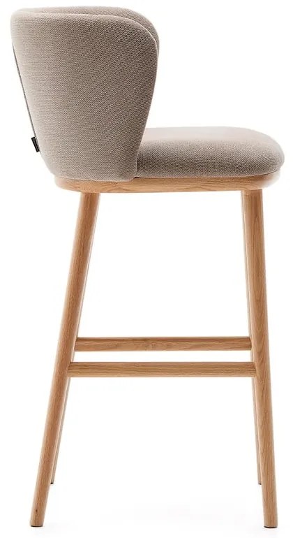 Svetlohnedá barová stolička (výška sedadla 65 cm) Ciselia – Kave Home