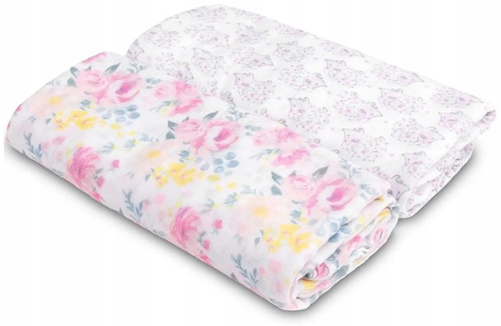 Mušelínové zavinovacie plienky 120x120 2ks Sensillo Farba: modrá