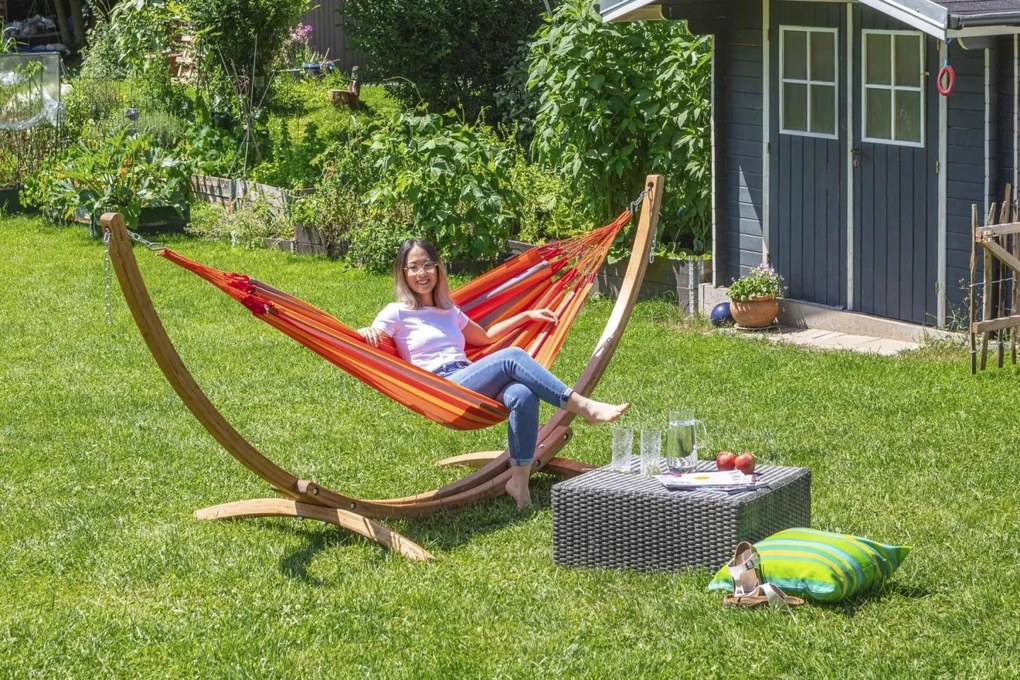 La Siesta BRISA SINGLE CARIBIC - hojdacia sieť na záhradu aj do domu, 100 % polypropylen