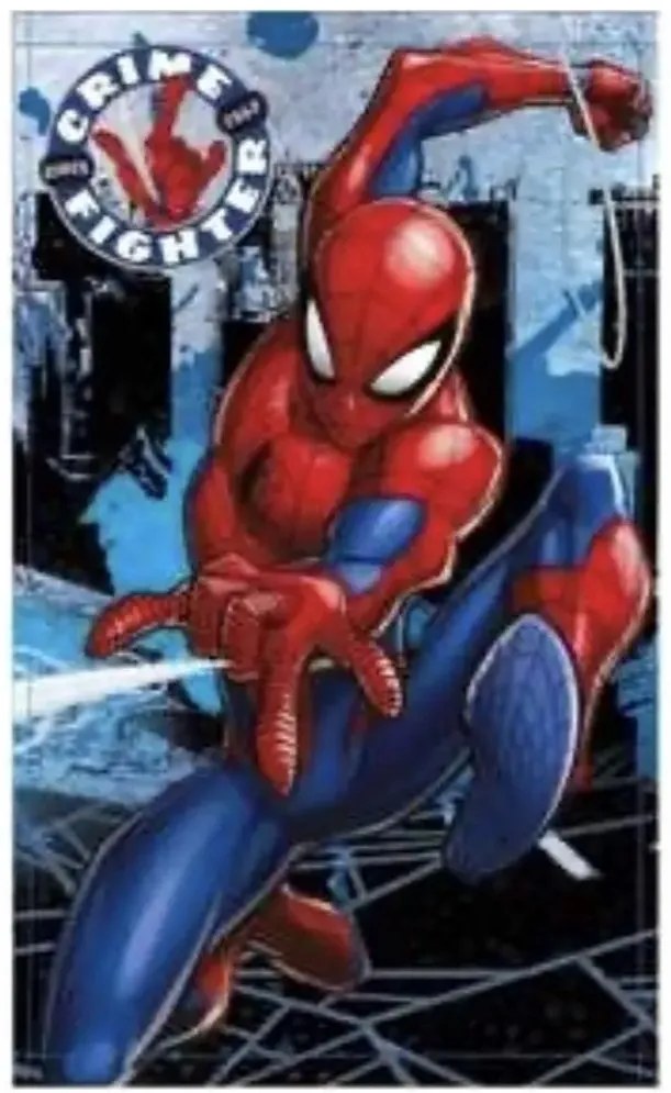 Detský uterák Spiderman - motív Crime fighter - 100% bavlna - 30 x 50 cm