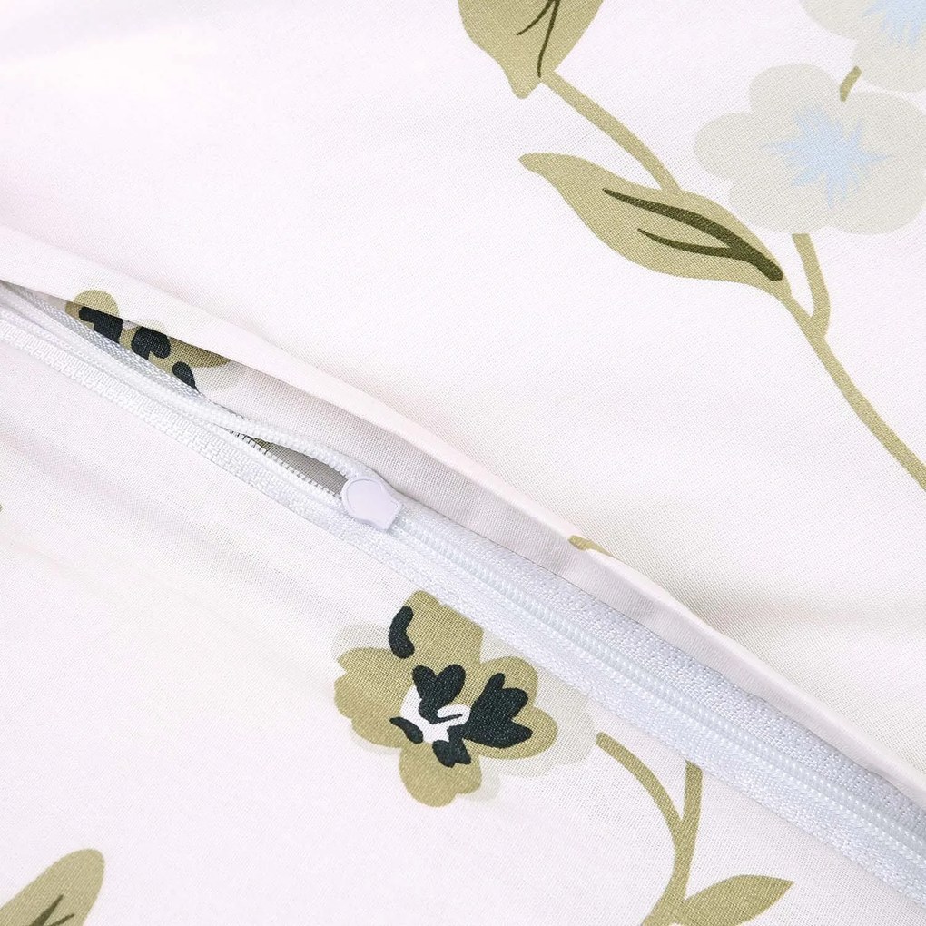 BAVLNENÉ OBLIEČKY COTTONLOVE 160X200 CM, 2KS 70X80 CM KVETY