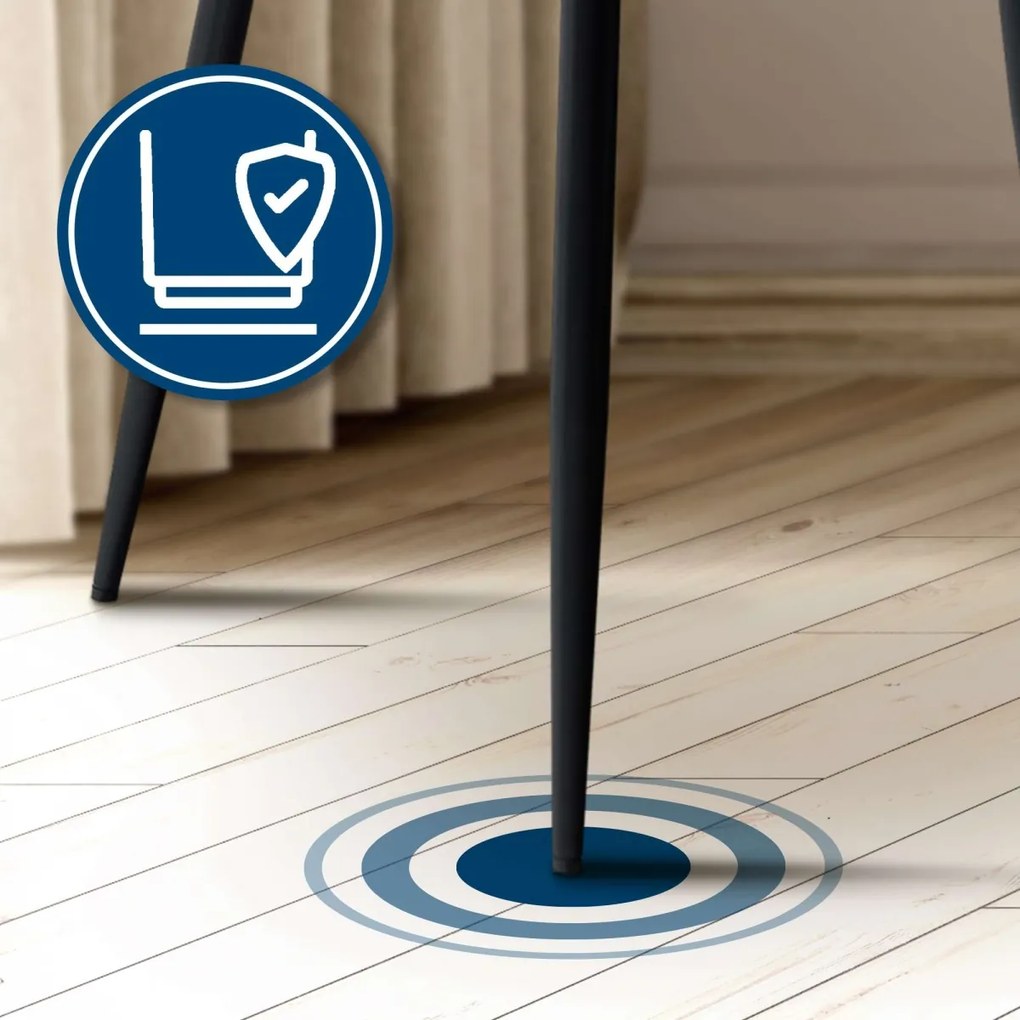 Konferenčná stolička Tiffin koženka - Orech / Čierna