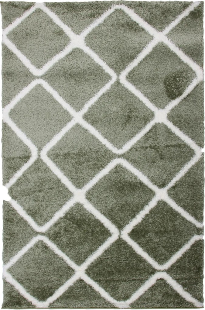 Koberec Boho 613 GREEN/CREAM rozmery koberec: 80x150 cm