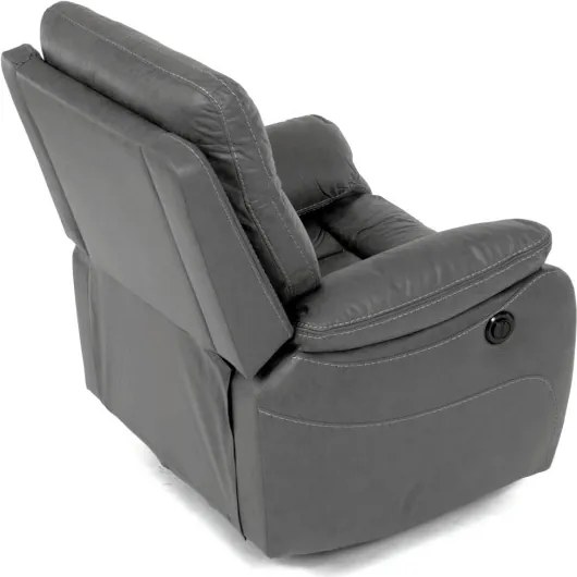 Polohovacie kreslo sivé, elektrické TV-4094 GREY3