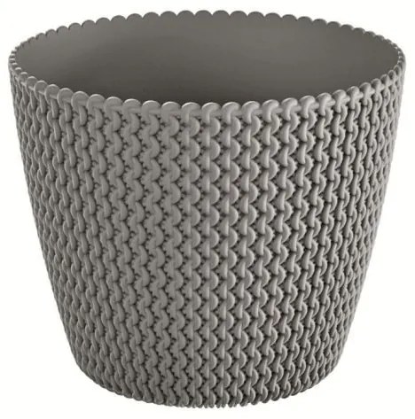 Prosperplast Kvetináč Splofy šedý kameň, varianta 18,7 cm