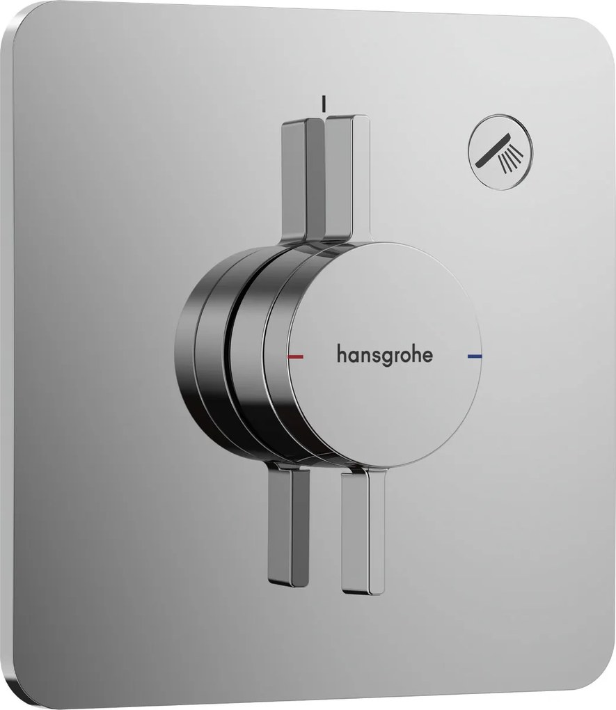 Hansgrohe DuoTurn Q, batéria pod omietku pre 1 spotrebič, chrómová, HAN-75614000
