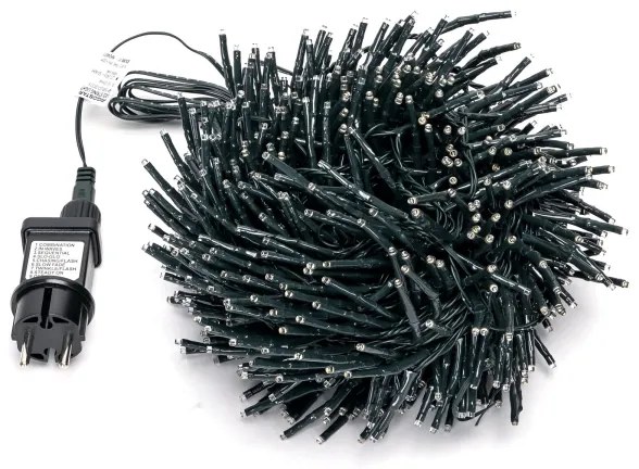 Aigostar - Vonkajší LED vianočný reťazec 600 LED/8 funkcií 18 m IP44 teplá biela