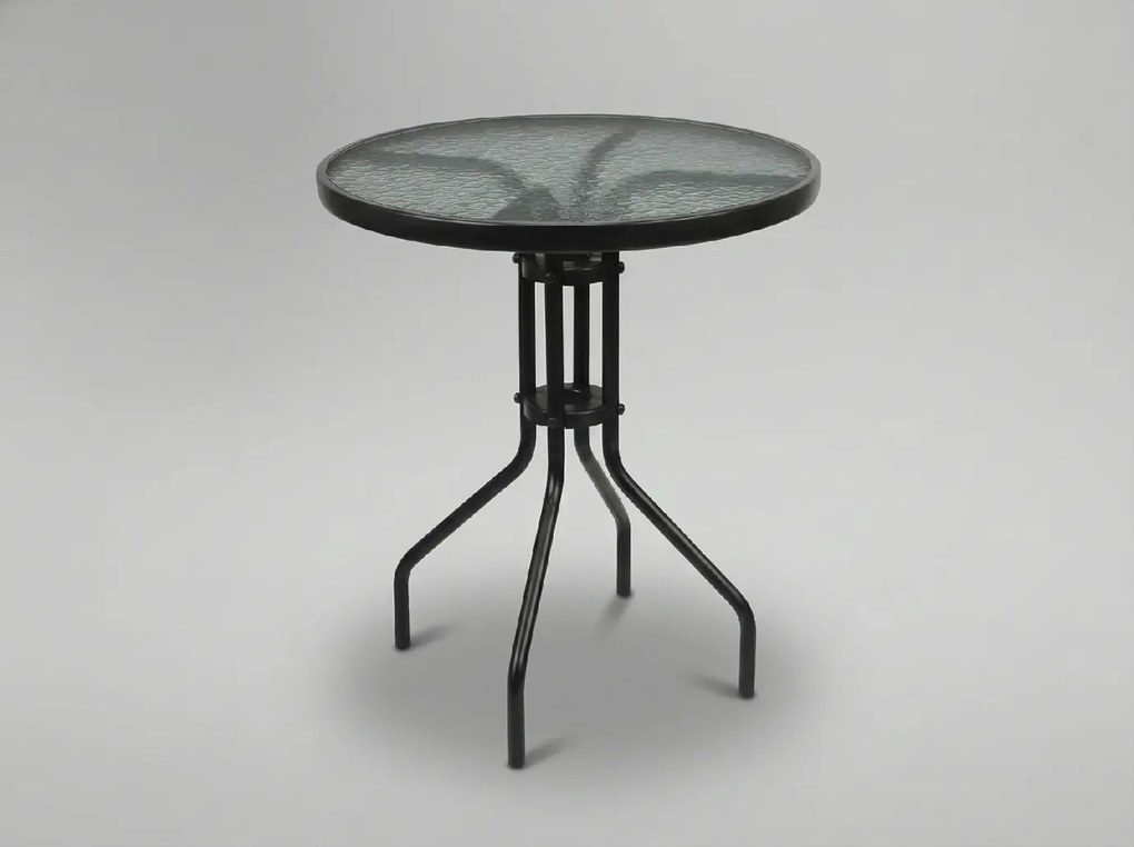 CH Sivý okrúhly záhradný stôl Peon