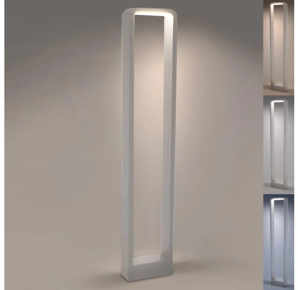 Brilagi - LED Vonkajšia lampa BARI LED/7W/230V 3000/4000/6000K biela IP54 80 cm