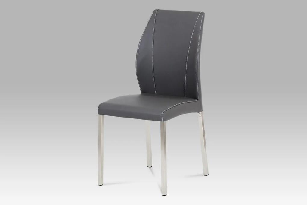 Jedálenská stolička Claude (súprava 4 ks), sivá