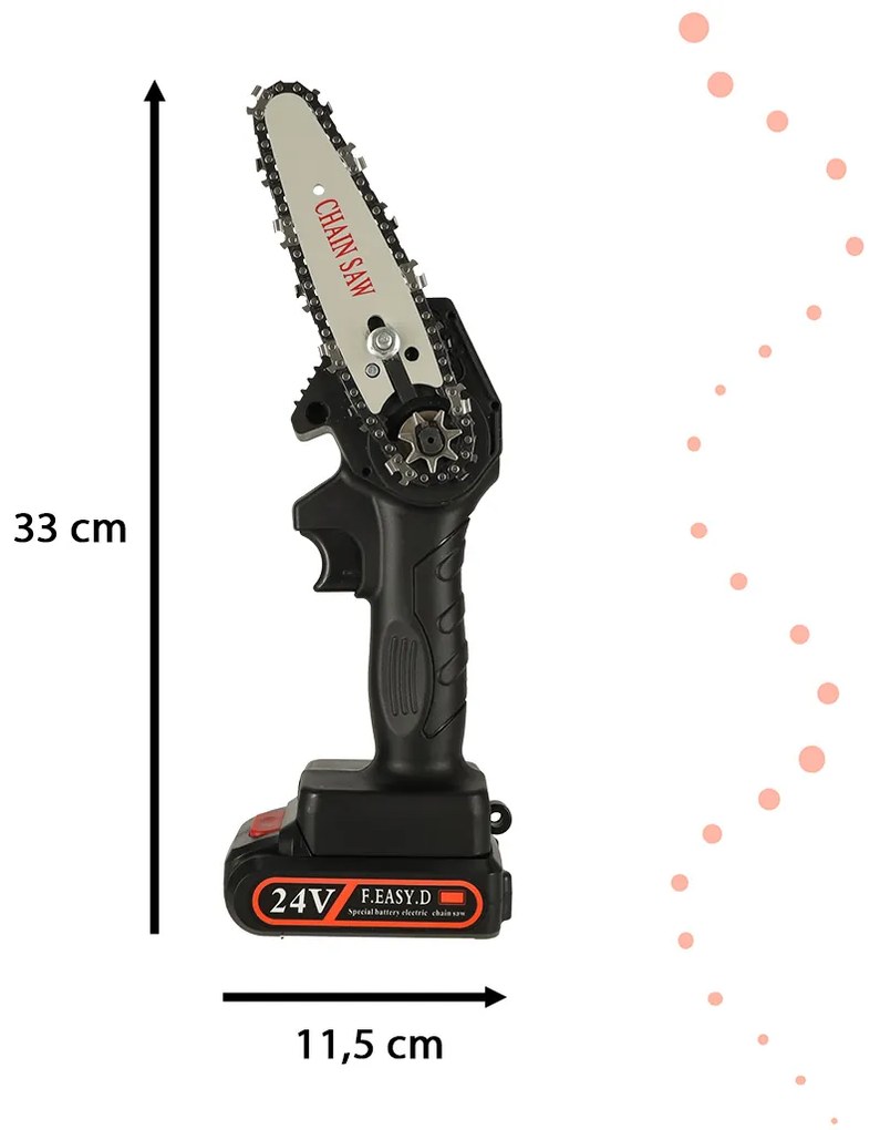 Mini USB reťazová píla v puzdre