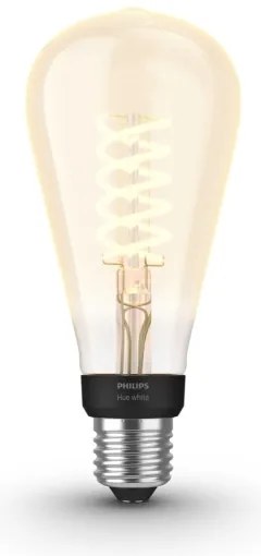 LED Stmievateľná žiarovka Philips Hue WHITE FILAMENT ST72 E27/7W/230V 2100K