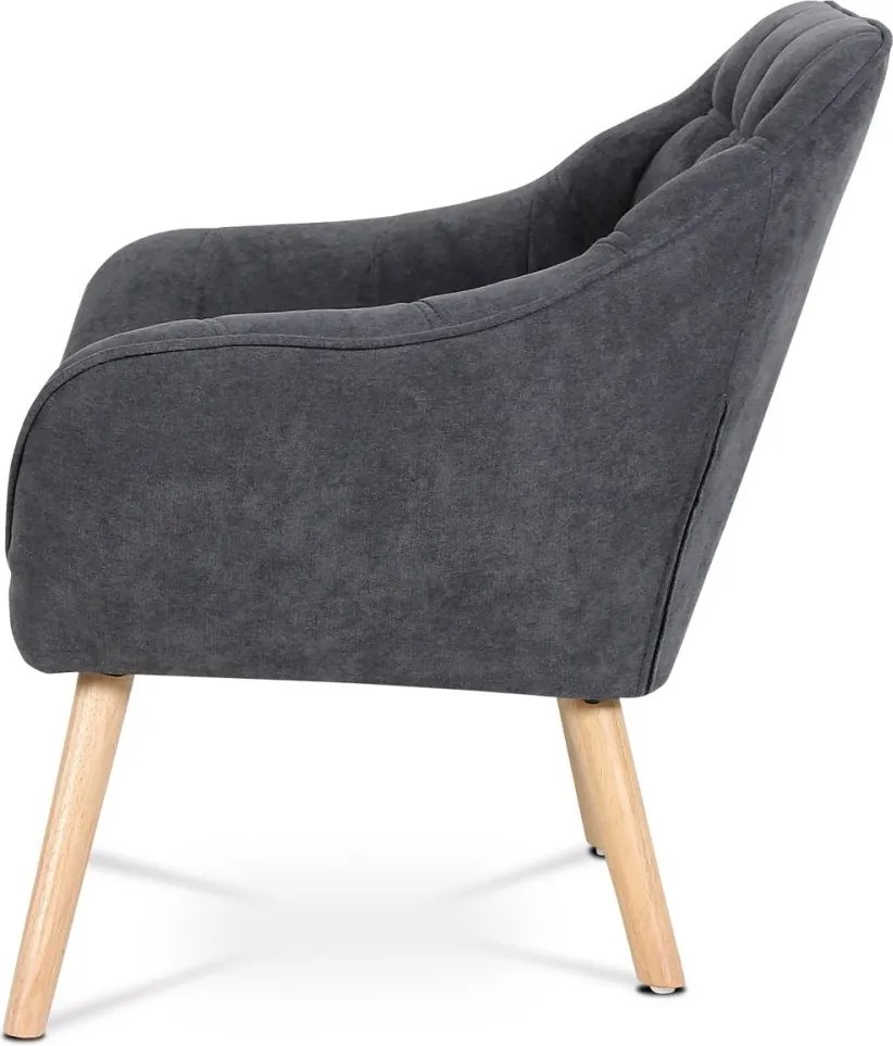 Relaxačné kreslo ASPO — masív, látka, sivá