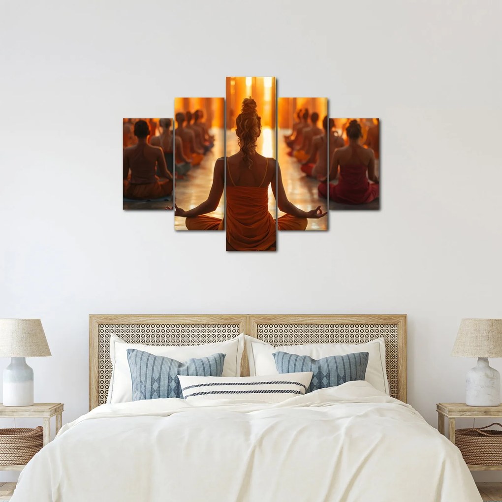 Obraz - Lekcia jogy (150x105 cm)