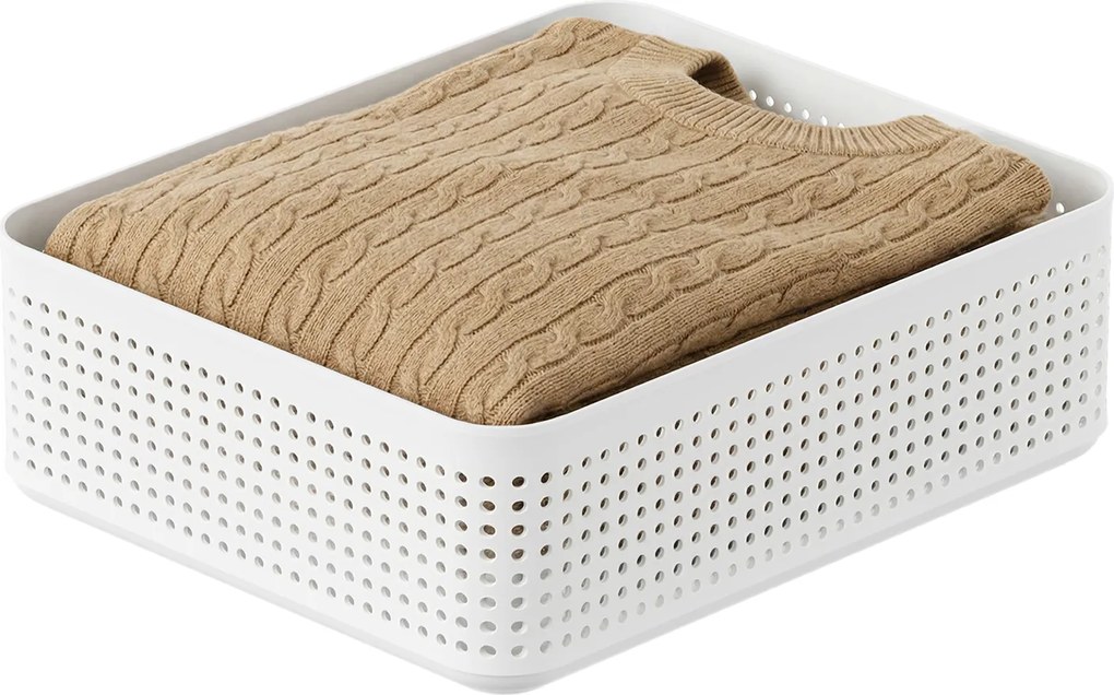 Rotho Úložný box do zásuvky, šatníkový organizér LISORA EXTRA LARGE, 31 x 25,8 x 10 cm