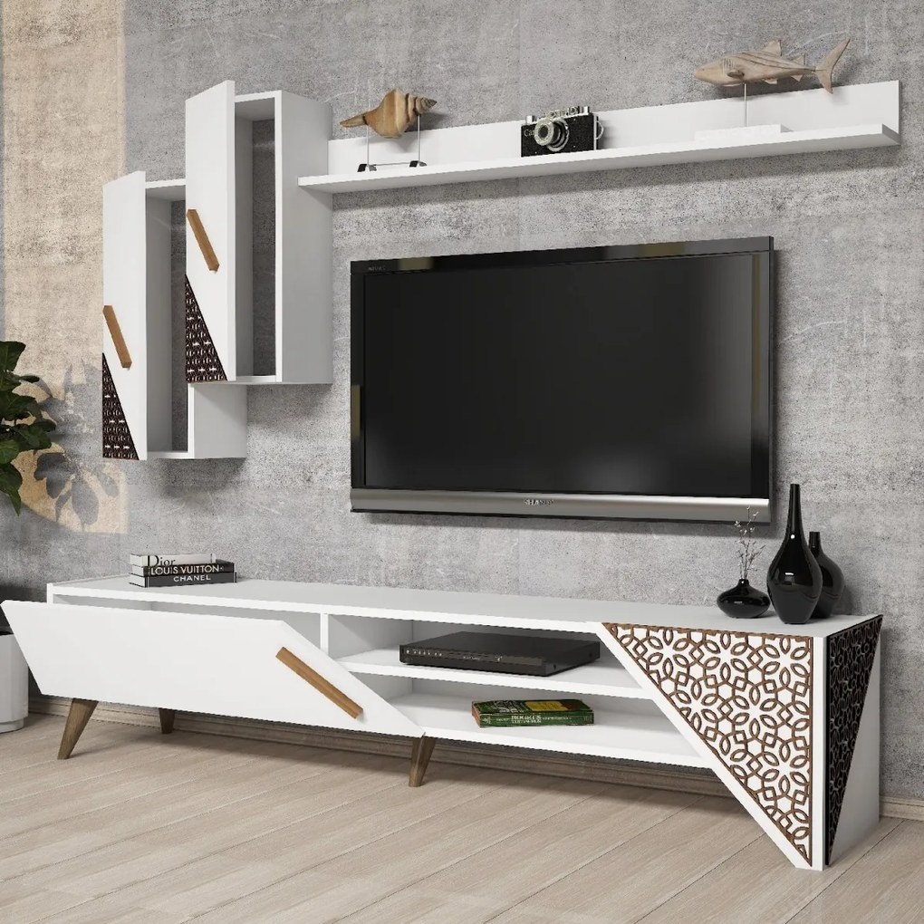Obývacia stena Beril 180 cm biela