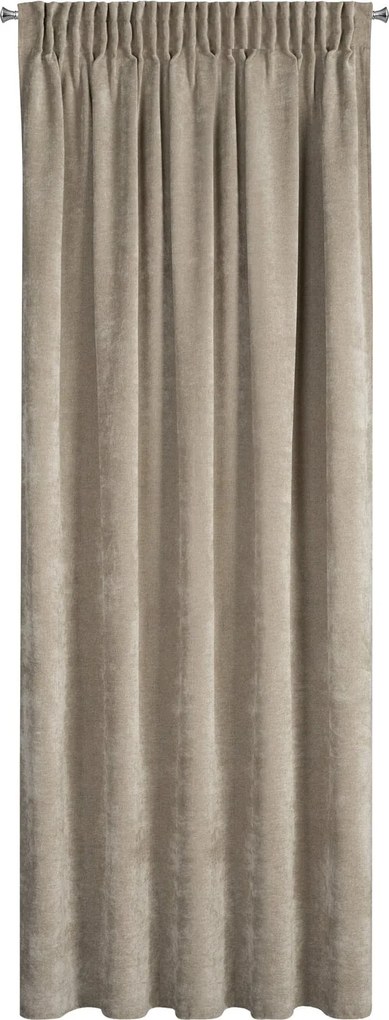 ZÁVES NA PÁSKE NILO 140X270 CM TMAVOBÉŽOVÁ