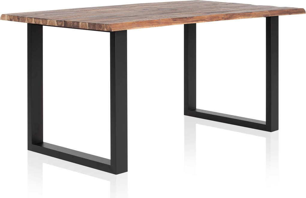 XXXLutz JEDÁLENSKÝ STÔL, akácia, prírodná farba, čierna, 180/90/75 cm MID.YOU - Online Only jedálne - 001769019709