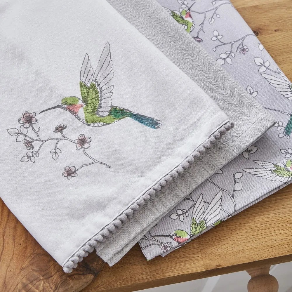 Utierky, zástera a chňapka v súprave 5 ks Hummingbirds – Cooksmart ®