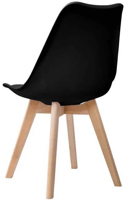 Jedálenská stolička NANTES hnedá / čierna