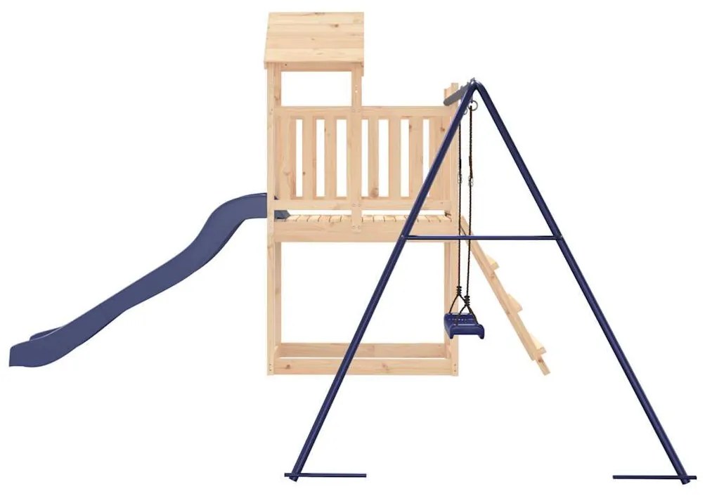 Vonkajšia súprava na hranie masívna borovica