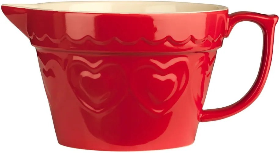 Kameninová misa na cesto v červenej farbe Premier Housewares Sweet Heart, 1,7 l