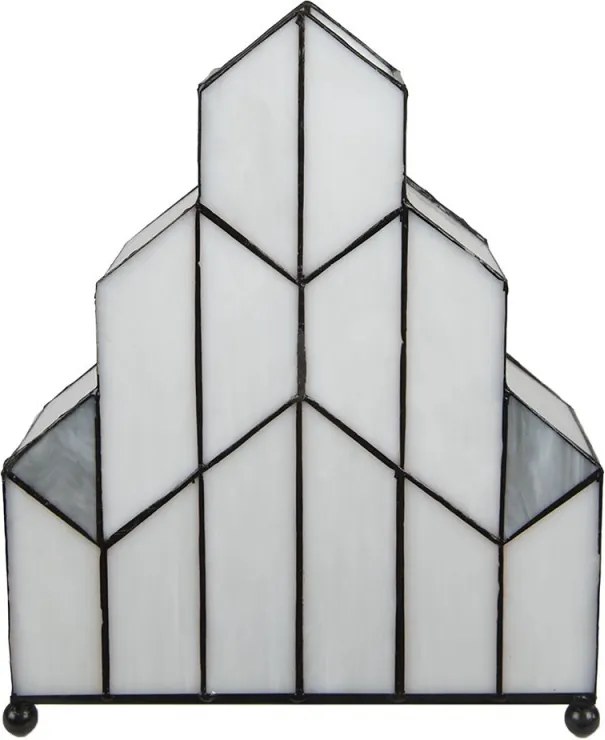 Stolová lampa Tiffany v neobvyklom tvare Crame - 30*4*25 cm